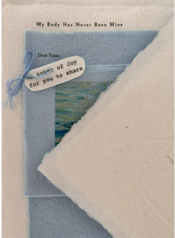 A folded letter addressed by hand